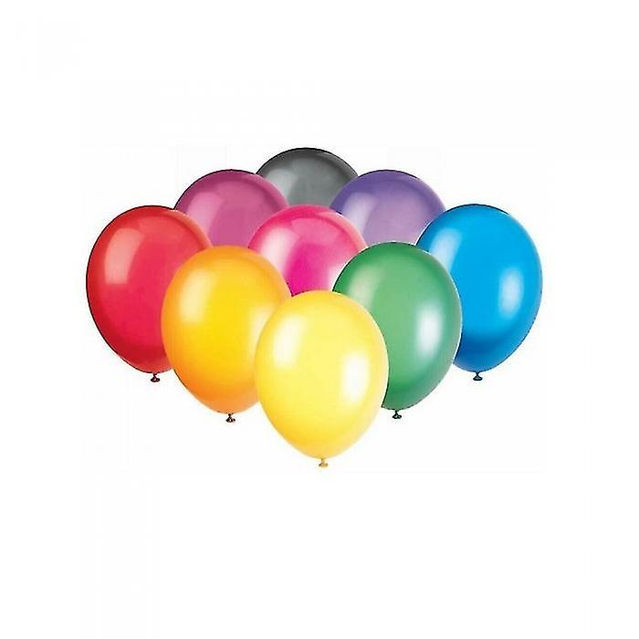 Unique Party Latex Plain Balloons (Pack of 50)