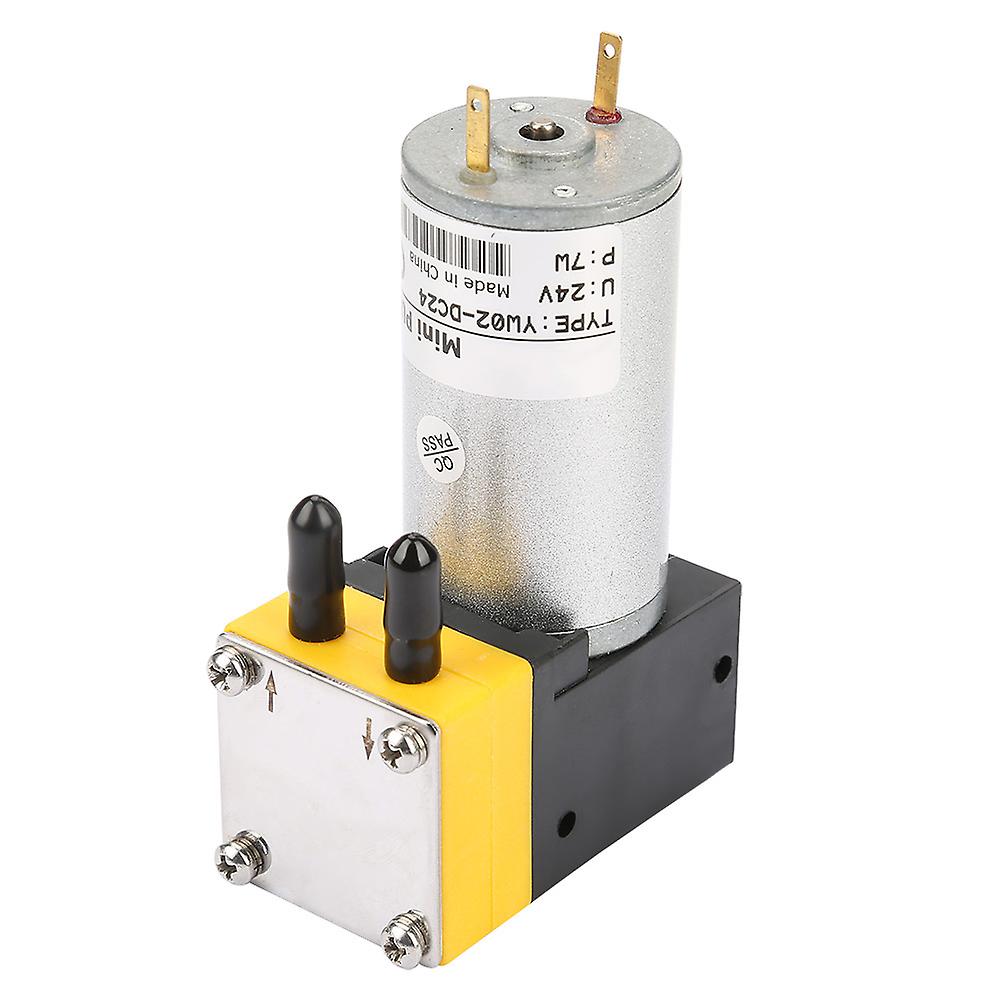 Ouitble Microvacuumpump 24V Miniature Diaphragm Pump, 0.4-1 L/min Micro Vacuum Pump for Air and Liquid, Compact Design for Various Applications