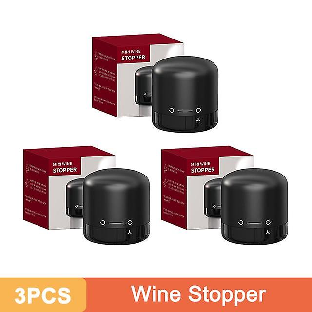 1/2/3pcs Vacuum Wine Stoppers Reusable Wine Bottle Stoppers Champagne Sealer Cap Set Leak-proof Preserver for Wine Plug Tools
