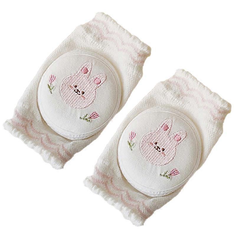 Baby Knee Pads Pure Cotton Soft Comfortable Thin Elastic Adjustable Slip Resistance Baby Crawling Aid Little Rabbit 