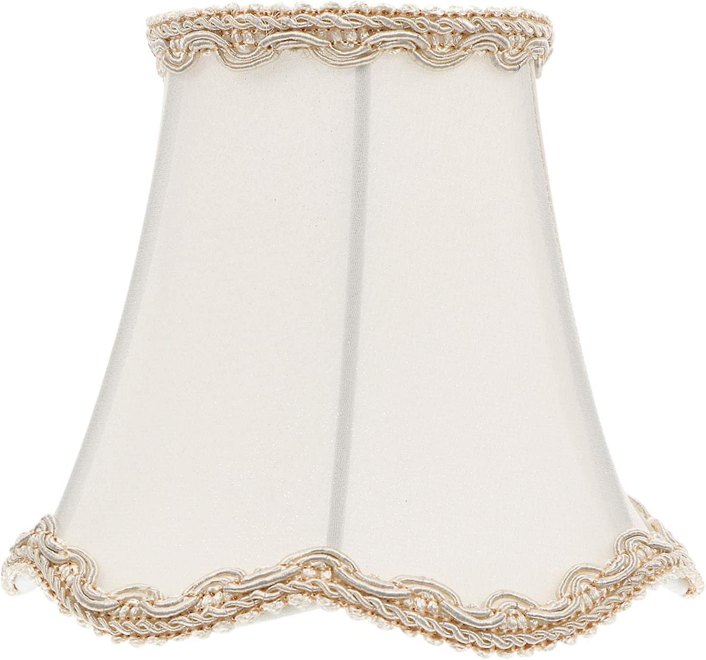 Pantalla de tela con clip para bombilla, pantalla de tela con forma de cubo, pantalla de protección para lámpara de escritorio, candelabro