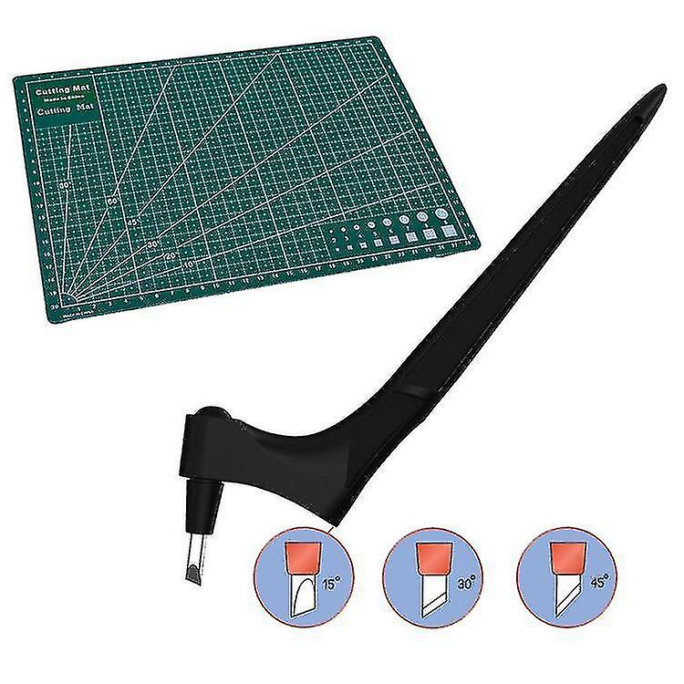 Diy εργαλείο κοπής τέχνης με 3 κεφάλια craft κοπή Kinfe με 360stainless χάλυβα περιστρεφόμενη λεπίδα κοπή μαχαίρι μαχαίρι αξεσουάρ