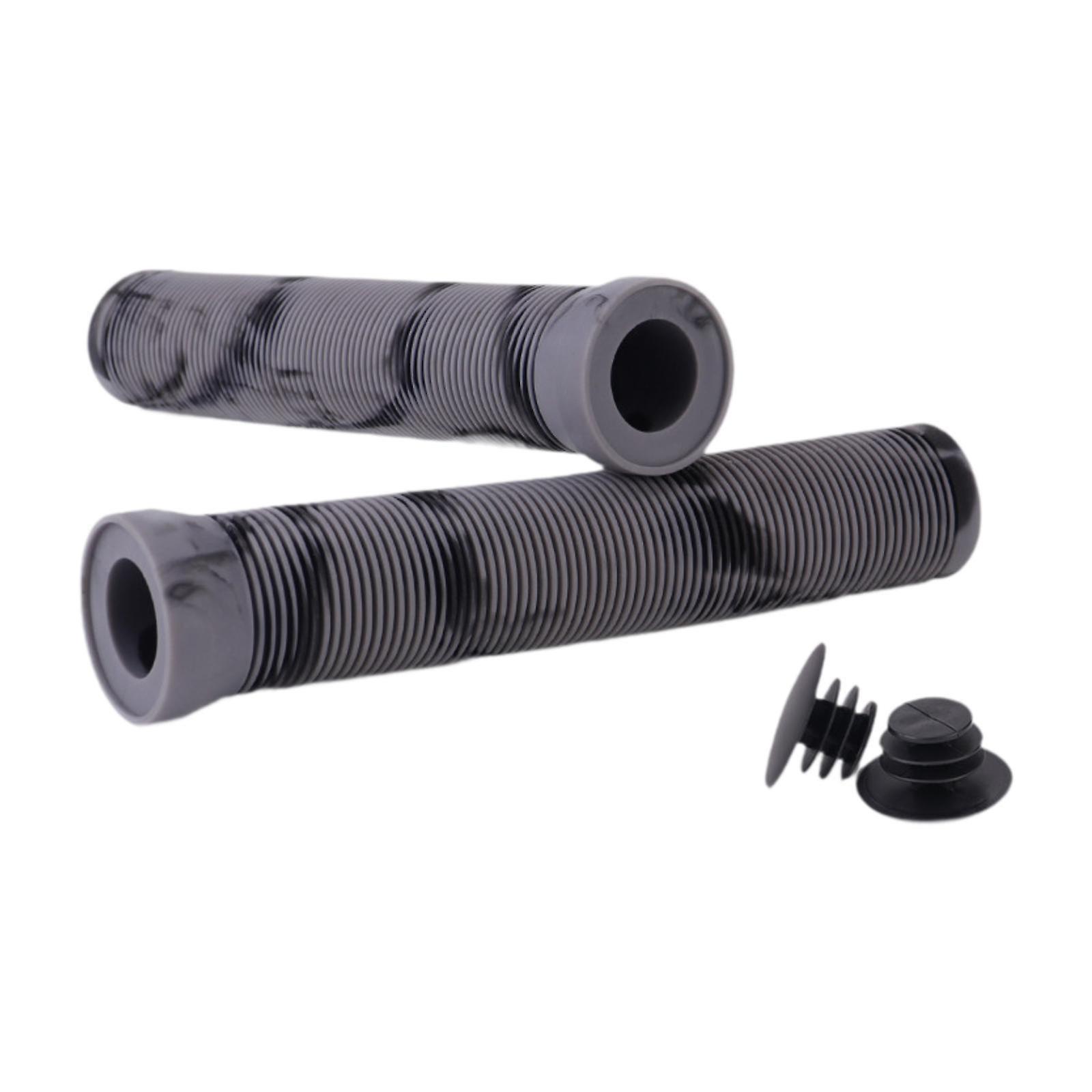 2 stk Cykelstyr Håndtag Cykelgreb til BMX Mountainbikes Cykeldele sort grå