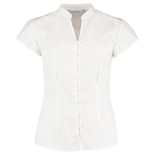 Kustom Kit Womens/Ladies Continental Capped Sleeved Blouse