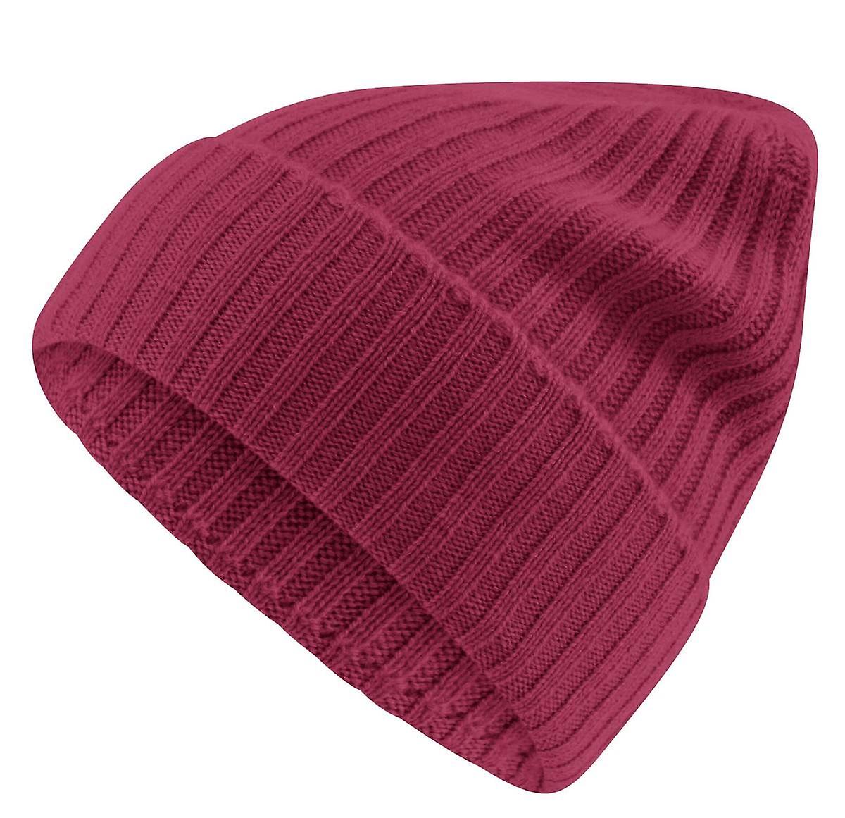 Falke Ribbed Cashmere Beanie - Indian Red