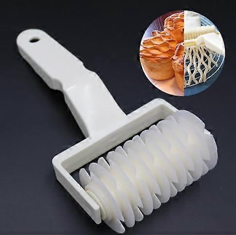 Bread Roller, Lattice Dough Pizza Cutter Pastry Lattice Roller Cutter Pastry Cutter Crimpers, Plastic Net Knife Hob Wheel Knife