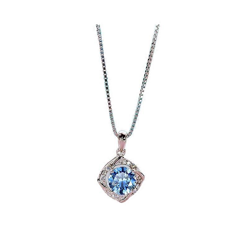 Necklace-Spinning Windmill-1ct Moissanite-Delicate Charm