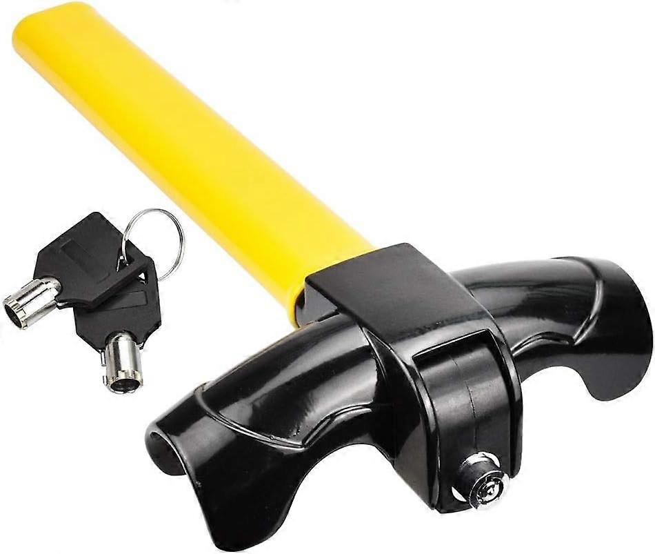 Anti-theft Steering Wheel Aluminum Alloy and Steel A3 Anti-corrosion Car Steering Wheel Lock High Security Effective Universal for Camping Automobile 