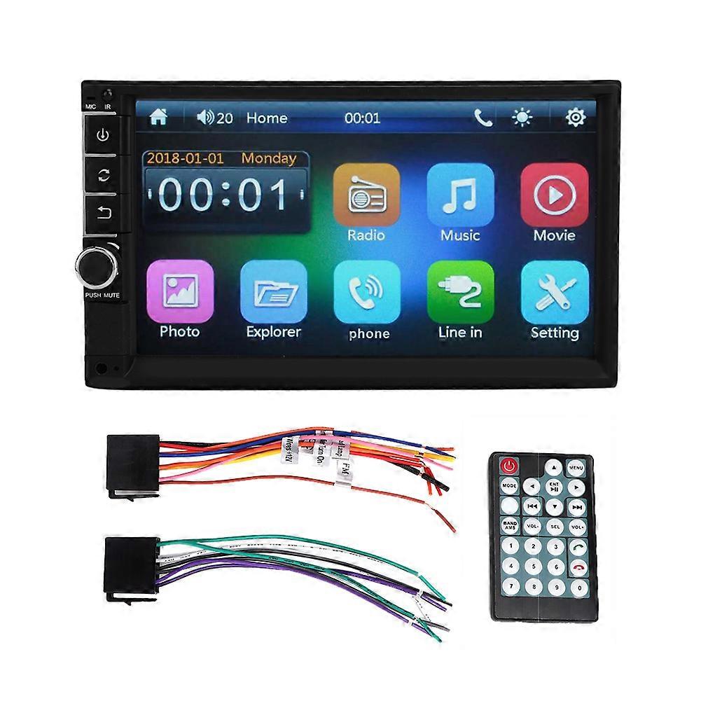 7in HD Hands~Free Calling FM Transmitter Reversing Remote Control Car MP4 MP5 Player E2U911
