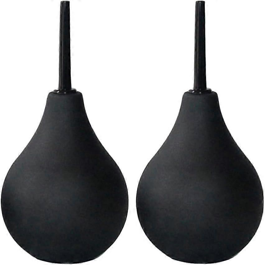 2 Rectal Enema Bulb for Men - Anal Douche for Women, BPA and Phthalates Free Reusable Vaginal or Anal Clyster Cleaner with Soft and Smooth Nozzle