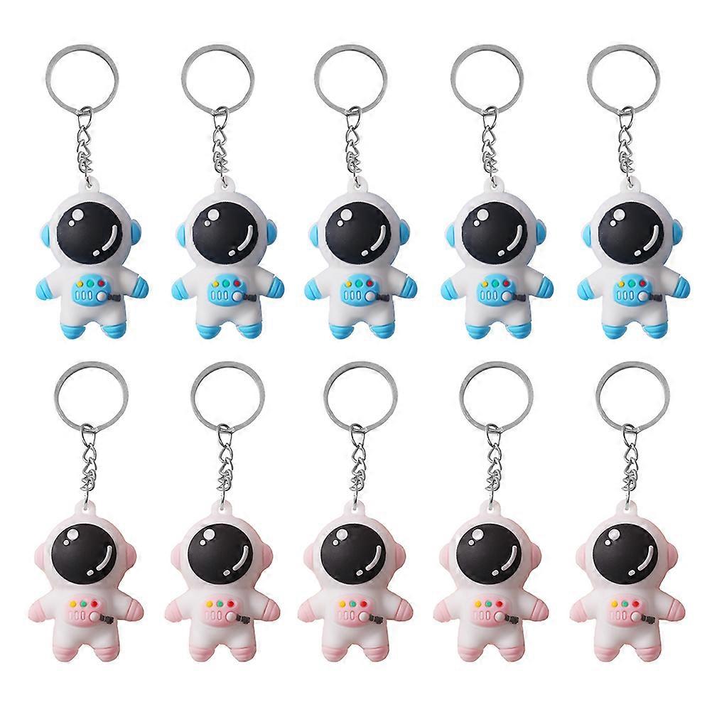 10 Pcs Wallet Keychain Astronaut Keyholder Spaceman Figure Keychain Lovely Keyholder