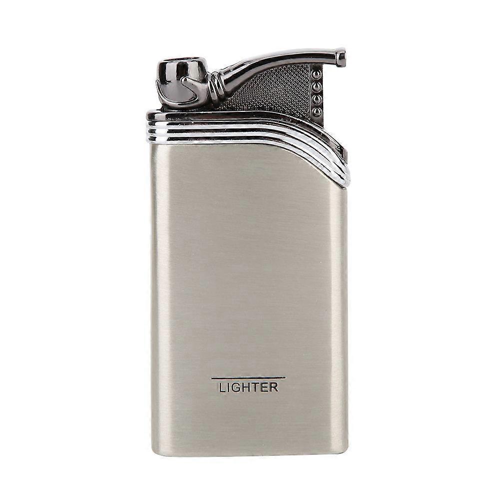 Fashionable Portable Men Cigarette Lighter Electroplating Lighter Gift (Silver)