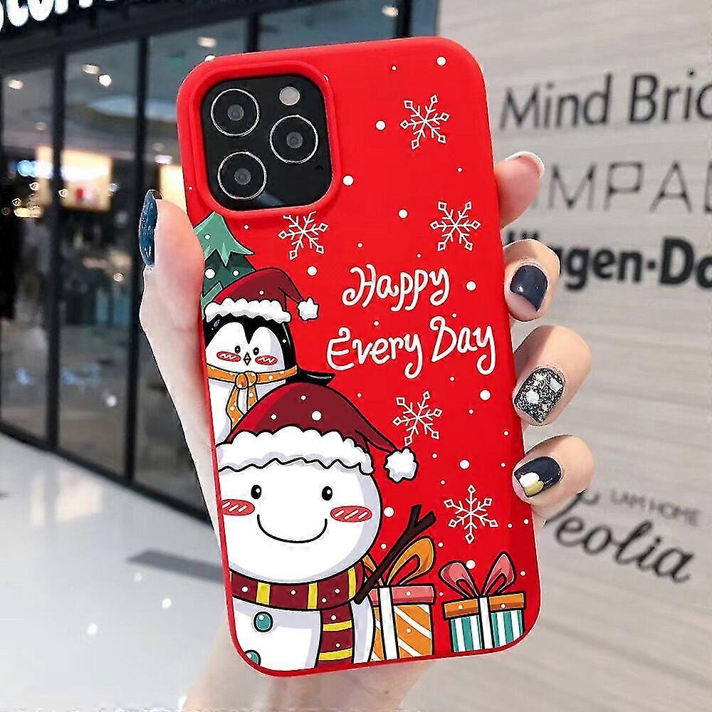 Jianghuo Christmas Cartoon New Year Gift Silicone Phone Case For Iphone 13 12 Pro Max X Xr Xs Soft Tpu Cases For Iphone 11 7 8 Plus Cover