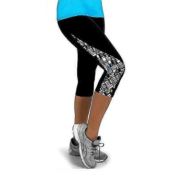 GYFDYM נשים חותלות 3/4 קאפרי יוגה מכנסיים כיס חדר כושר כושר ריצה ספורט יבול