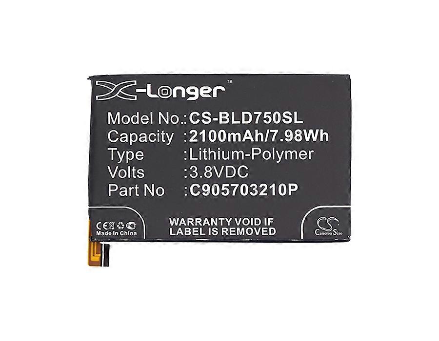 2100mah akkumulátor, Blu D750L, D750u, Studio X