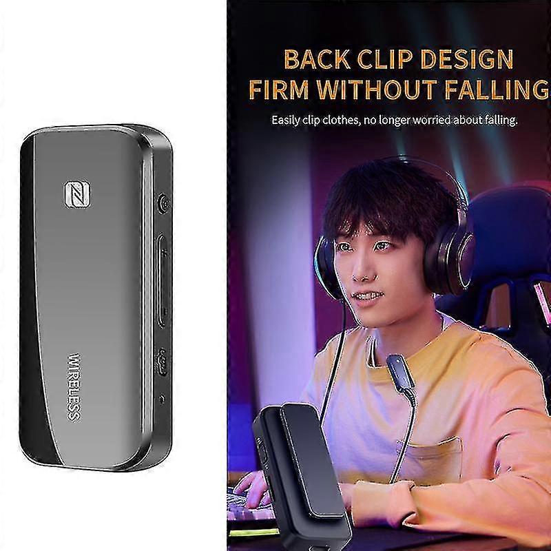 Bluetooth 5.0 Transmitter Receiver Nfc Tf Card Wireless Adapter Dongle 3.5mm Aux Compatible Tv Pc Ster-dt_Sep