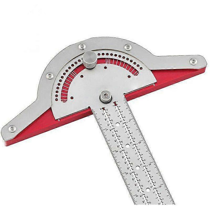 15 inch carpenter edge ruler stainless steel protractor carpenter protractor tool two arm angle protractor tool carpentry protractor for engineers  