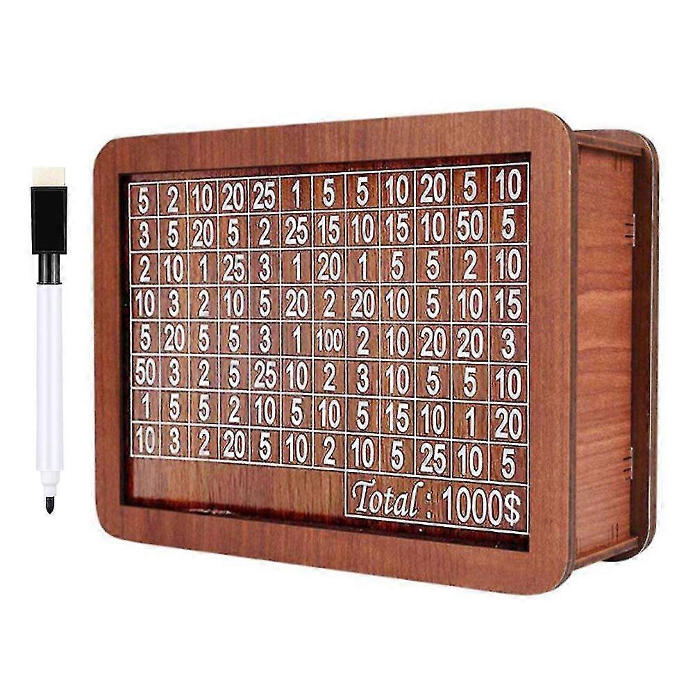 木製貯金箱 貯金整理ボックス