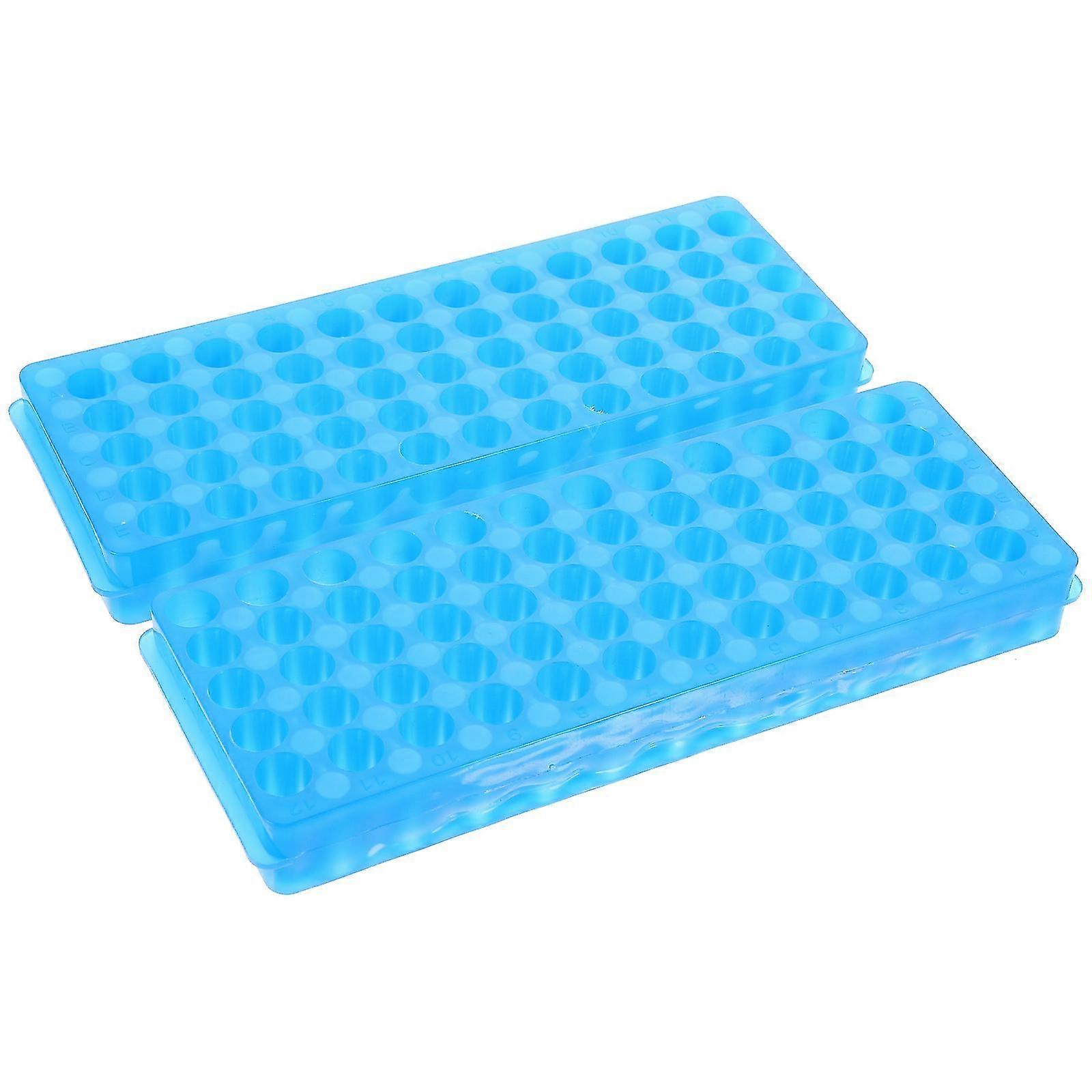 2 Pcs Test Tube Bottle Holder Capsule Filling Tray Test Tube Storage Rack Sampling Tube Storage Rack