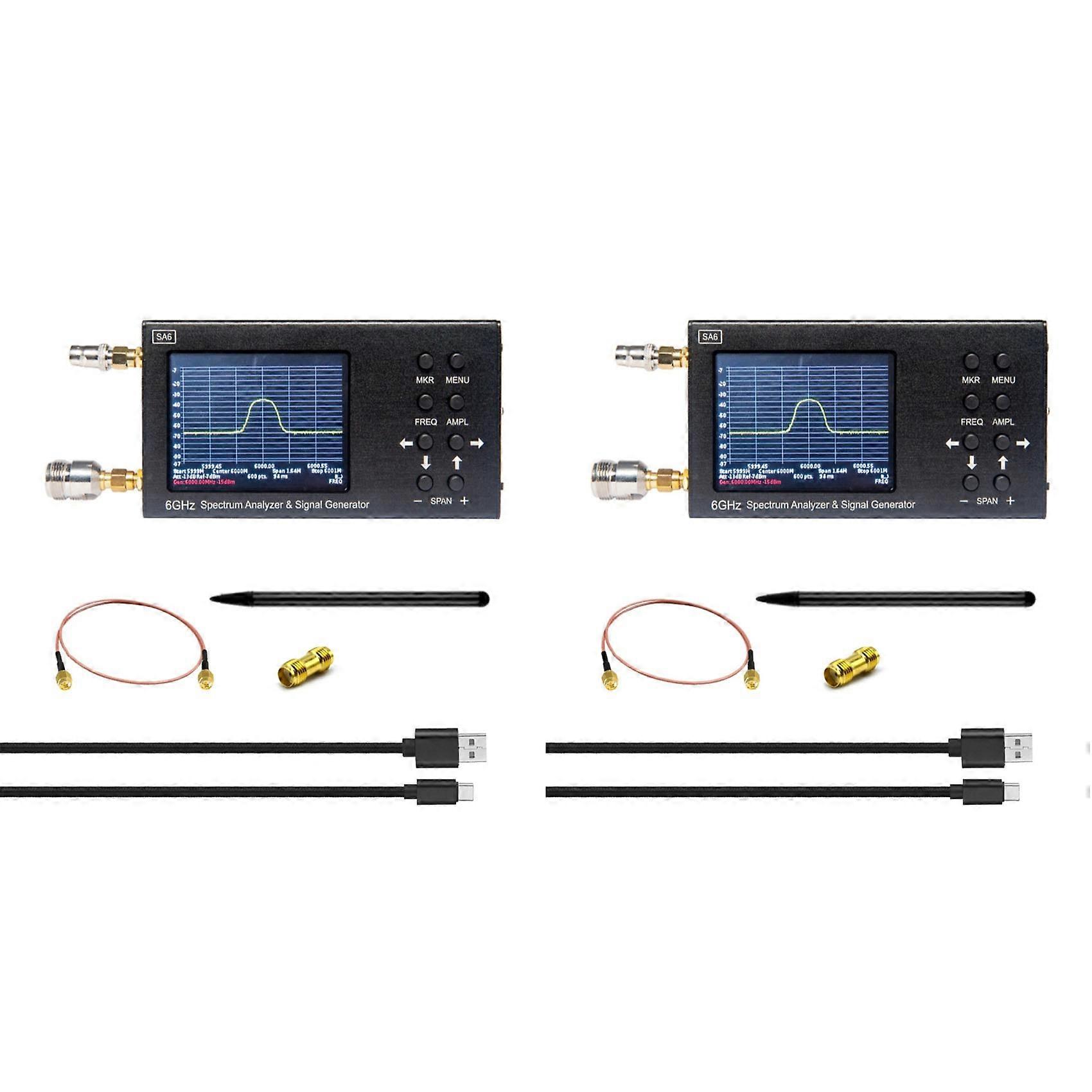 2X New SA6 Portable 6GHz Spectrum Analyzer & Signal Genertor TO, 2G, 3G, 4G, LTE, CDMA, DCS, GSM, G