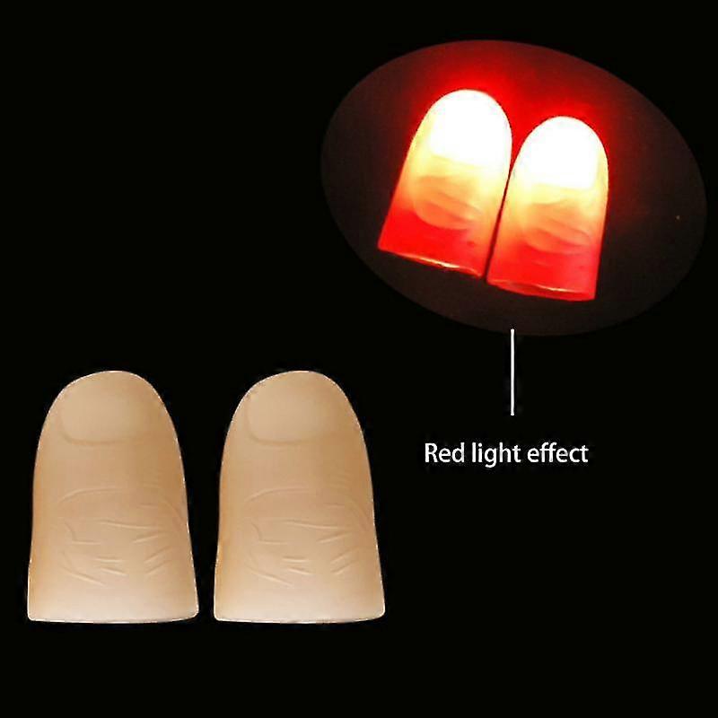 Lumina degetelor magice degetele mari ușoare jucării luminoase degetul mare lumină led intermitent degete truc magic