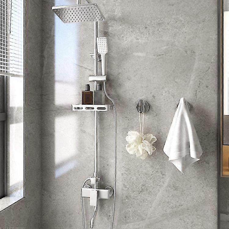 2pcs Vacuum Suction Cup Hooks Shower Towel Holder