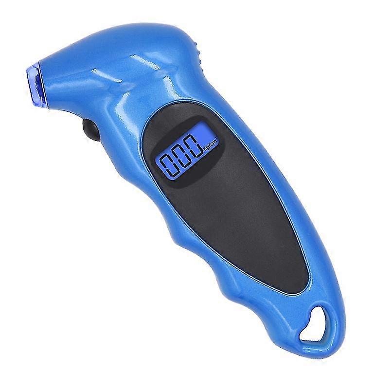 Digital Tire Pressure Gauge 150 Psi 4 Settings For Car Truck Bicycle With Backlit Lcd And Non-slip Grip, Blue