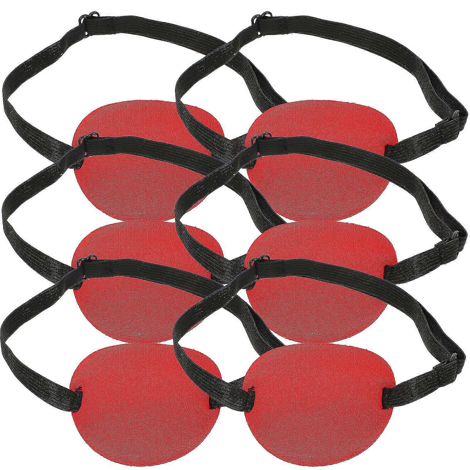 6pcs Amblyopia Corrected Eye Patches Practical Single Eye Covers Elastic Strap Eye Protectors