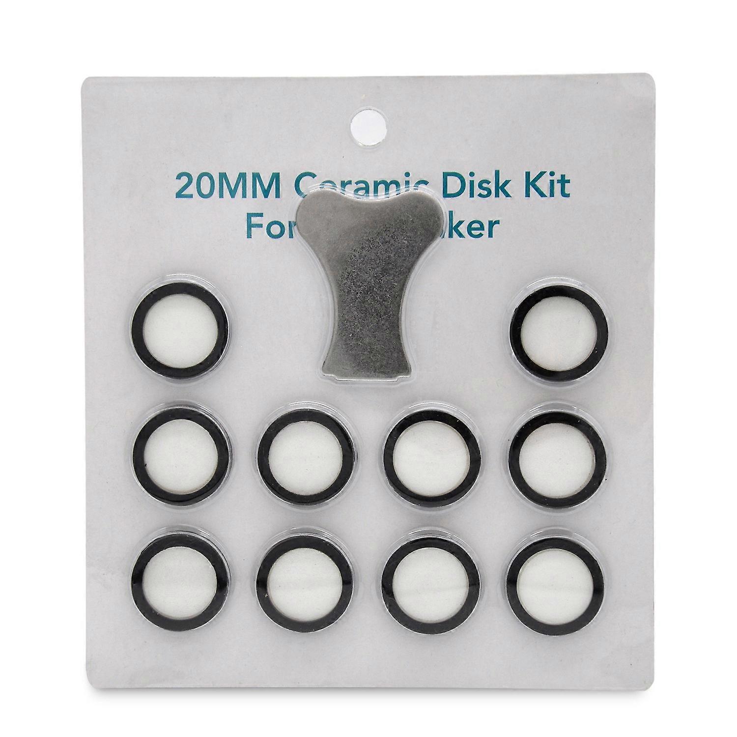 11Pcs Mist Maker Maintenance Kit, Ceramic Disk Ceramic Disk Key Replacement Parts Kits for Fog Mach