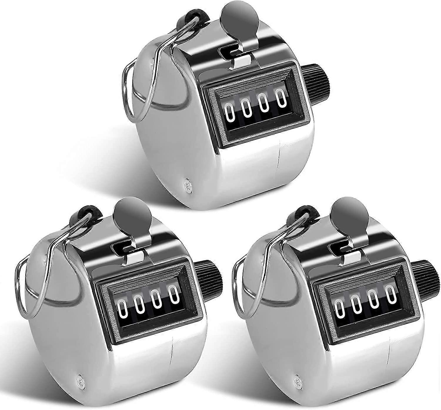 3pcs 4 Digit Manual Counter Pass Counter