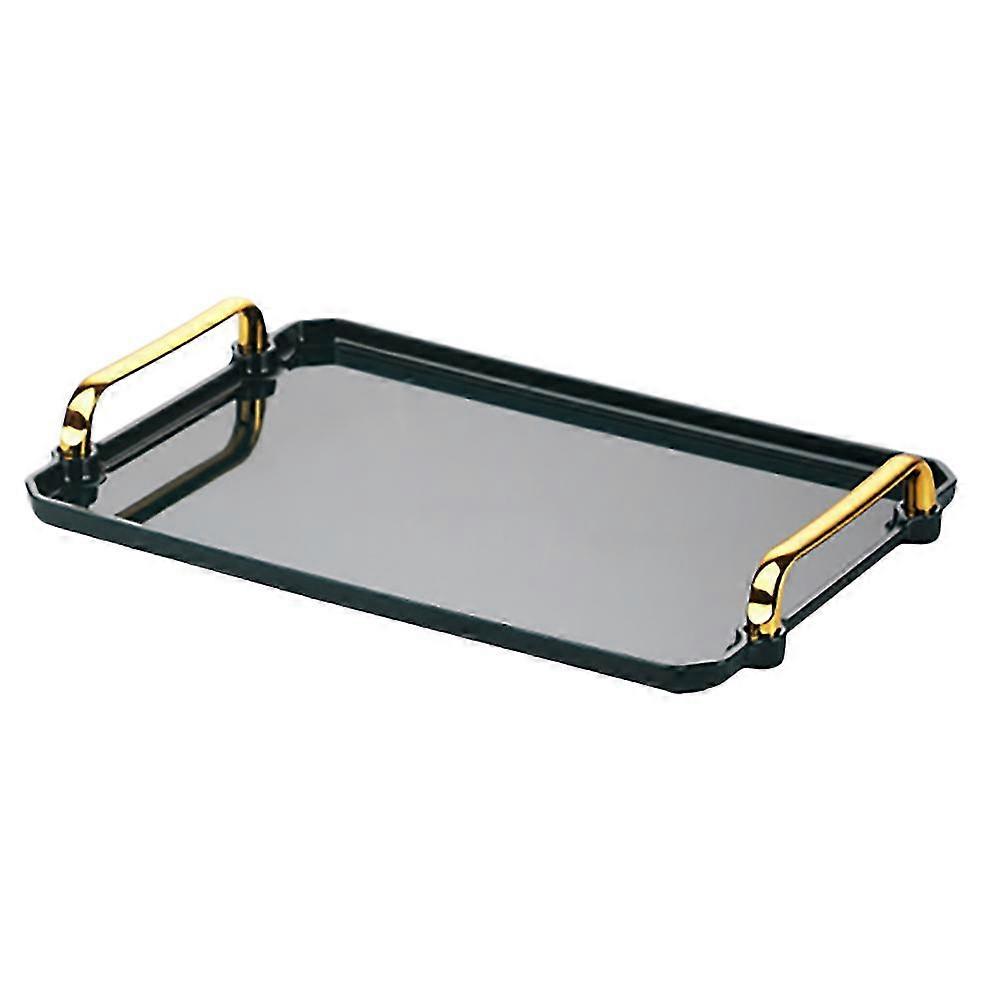 Rectangular Plastic Serving Tray Exquisite Green Serving Trays Decorative Luxury Tea Tray Kitchen F