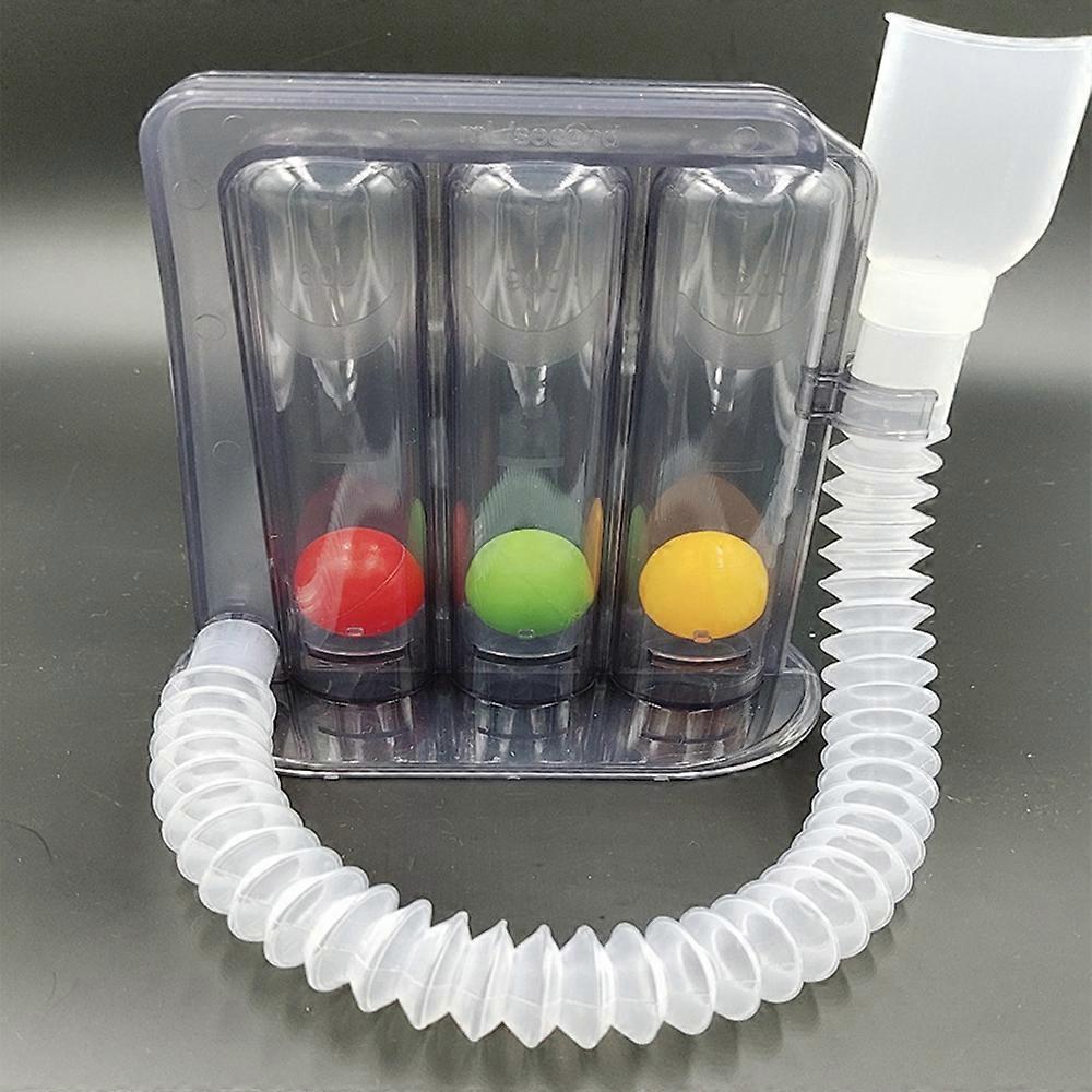 Respiratory Trainer 3 Chamber Breathing Trainer Transparent Lung Trainer