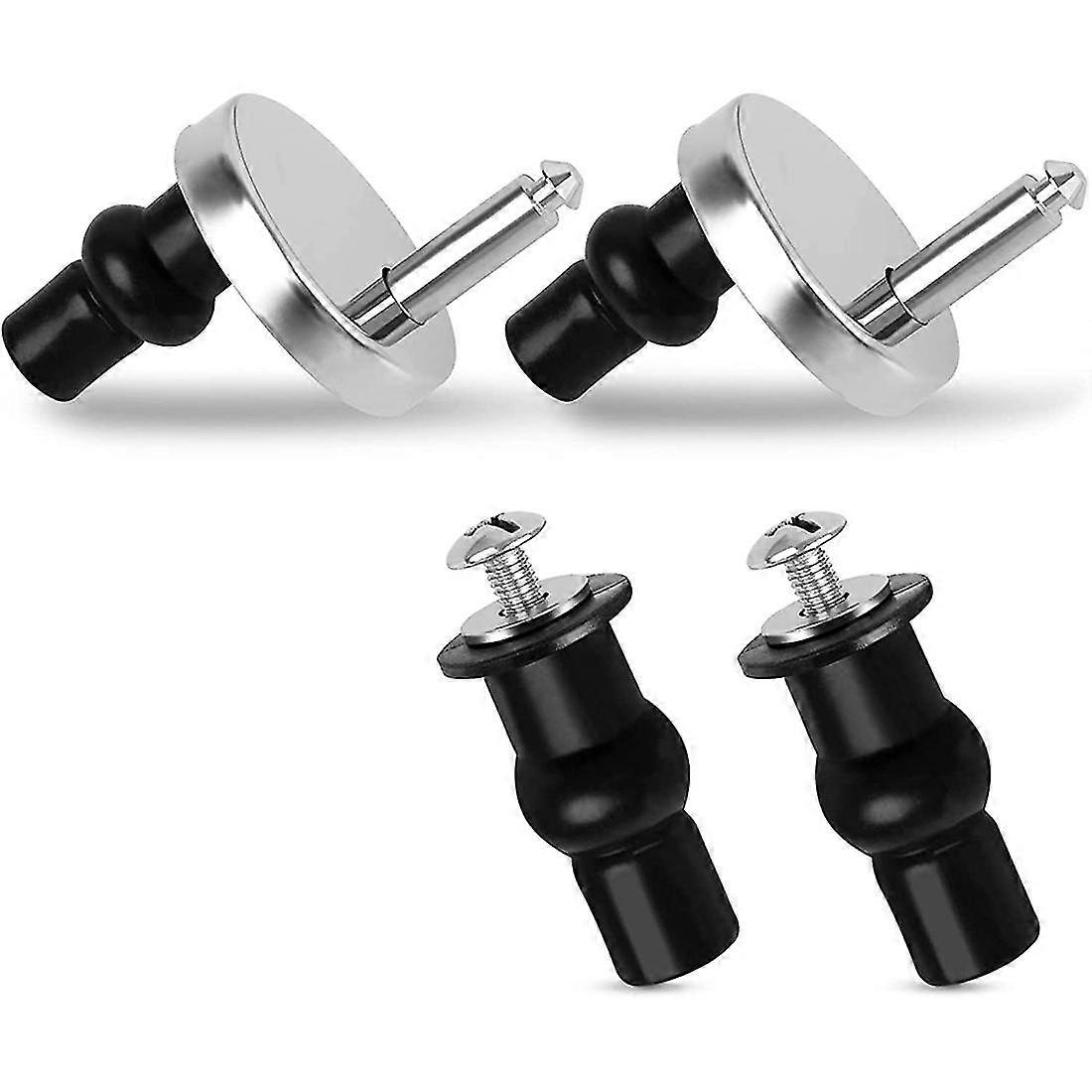 4db univerzális WC-zsanér rozsdamentes acél WC-csavarok táguló gumicsavarokkal, vakító H