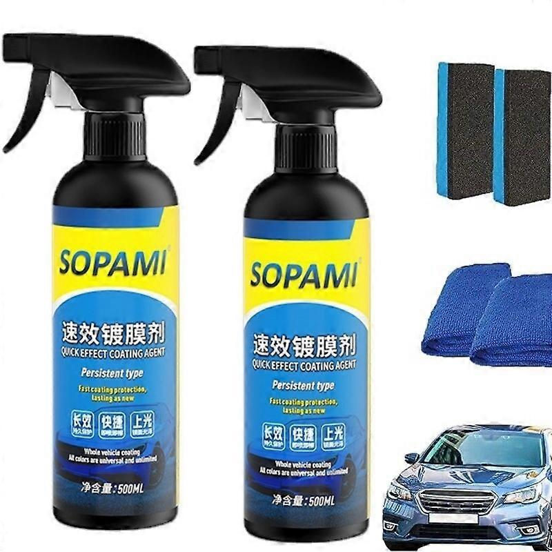 1-3Set سوبامي رذاذ طلاء السيارة، حماية سريعة سيارة الشمع البولندية للسيارات والدراجات النارية