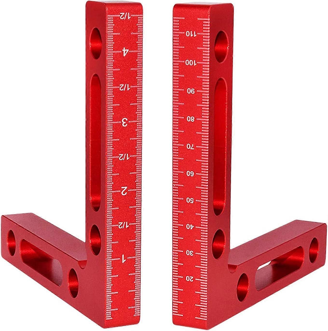 2 Pcs Aluminum Alloy 90 Degree Positioning Square Right Angle Clamp