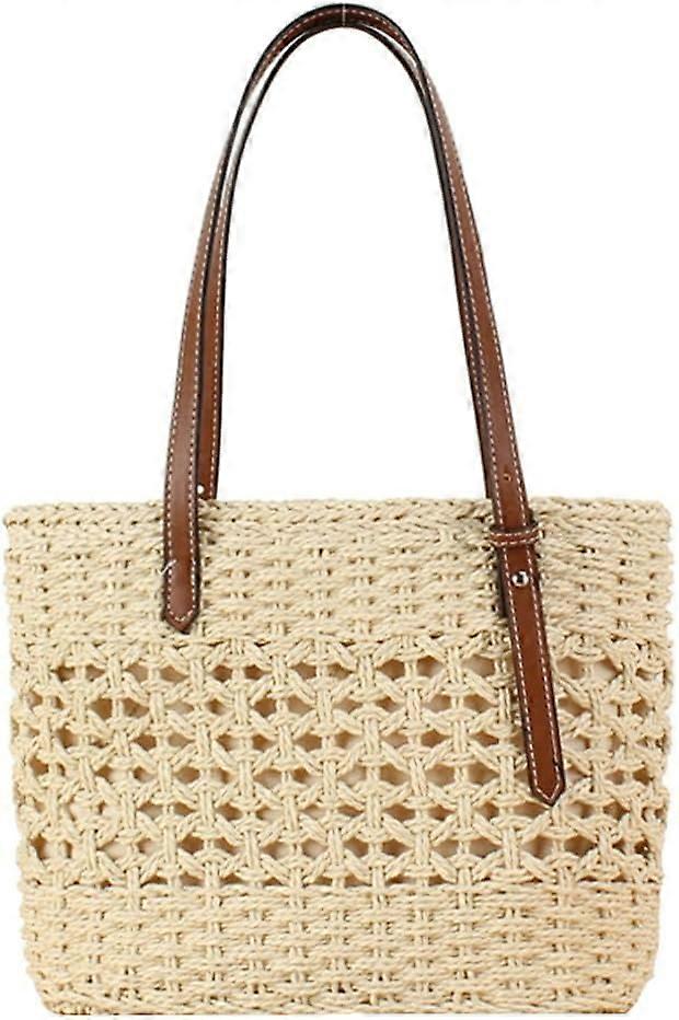 Womens Straw Tote Bag Handbag Summer Straw Beach Bag Hobo Bag Purse Handwoven Straw Bag Shoulder Bag Top Handle Bags 2024