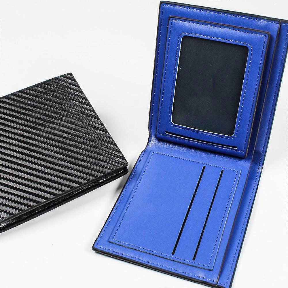 1pc fiber men's wallet (blue)