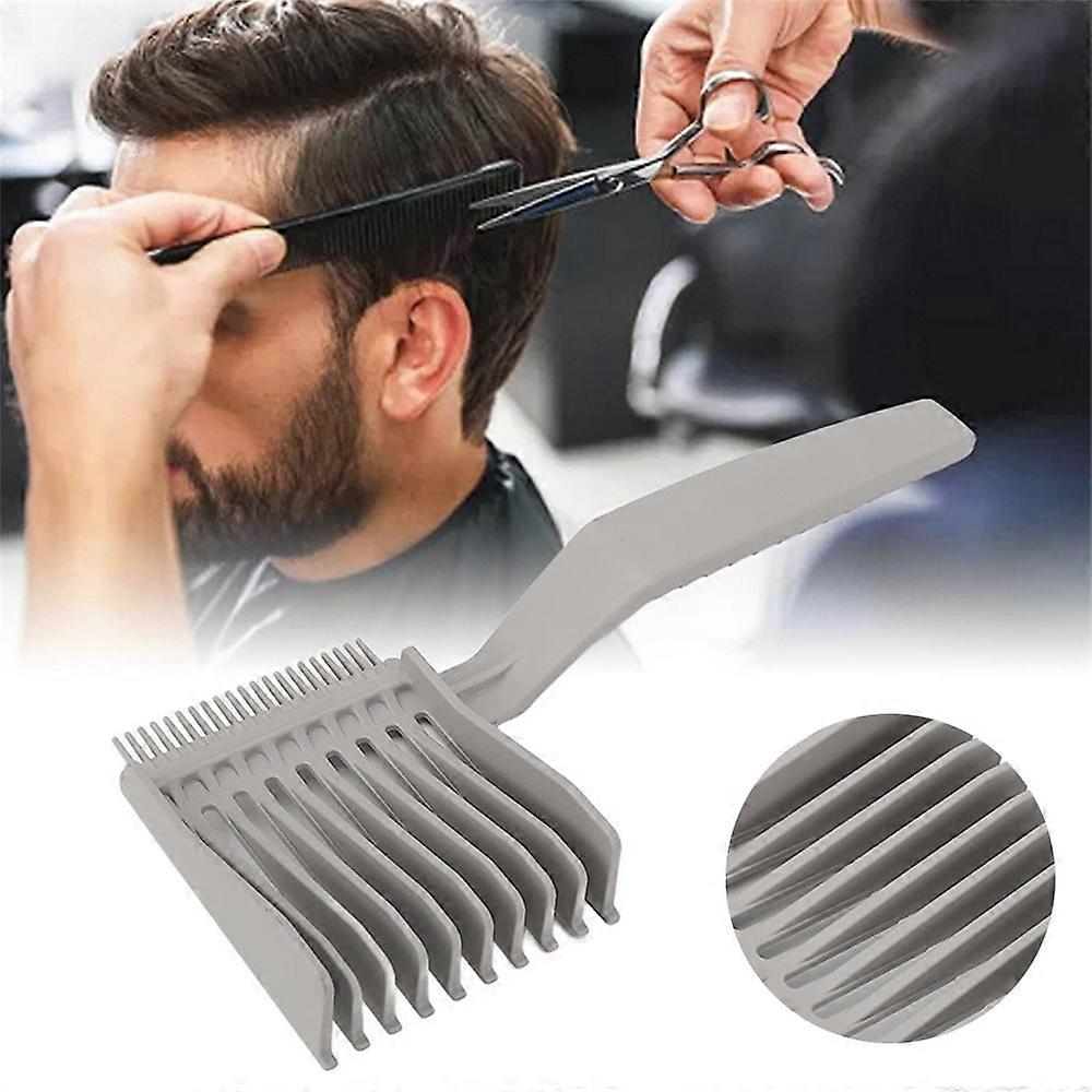 1/2Pcs Barber Fade Combs, Professional Hair Cutting Comb Flat Top Comb Clipper Comb Curved Positioning Comb for Mens Salon Hairdresser Tools