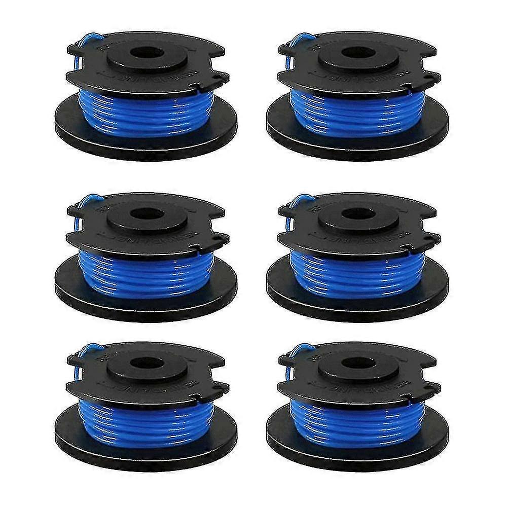 6 Pack Replacement Spools For Ryobi One+ Ac14rl3a Cordless Trimmers