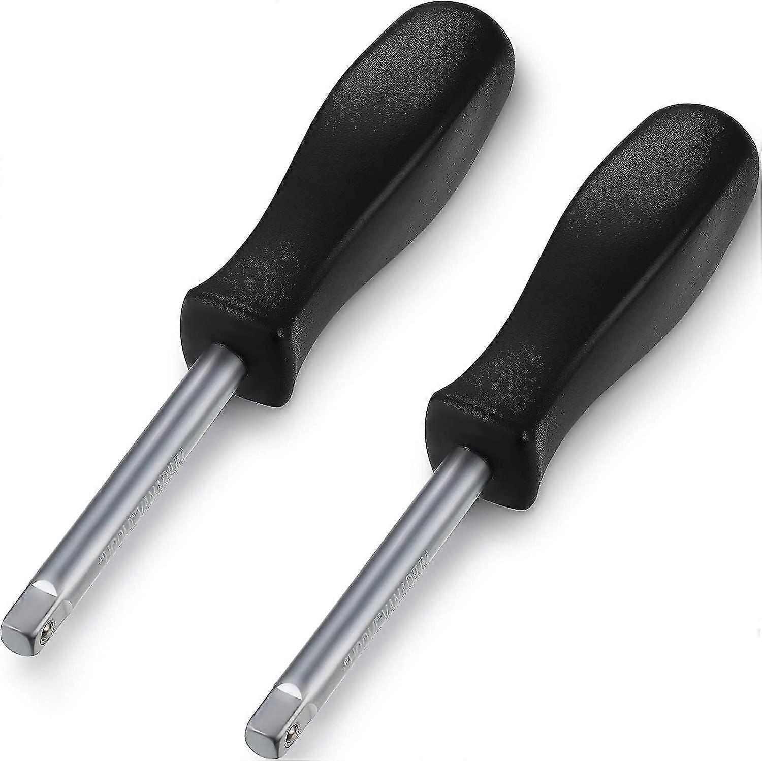 2 Pieces Of 1/4 Inches Drive Spinner Handle Socket Driver Handle For Car Repair, Black