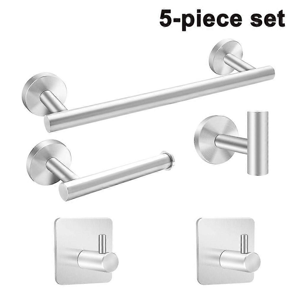 Bathroom Hardware Set 5-Piece Stainless Steel Bath Accessories Kit