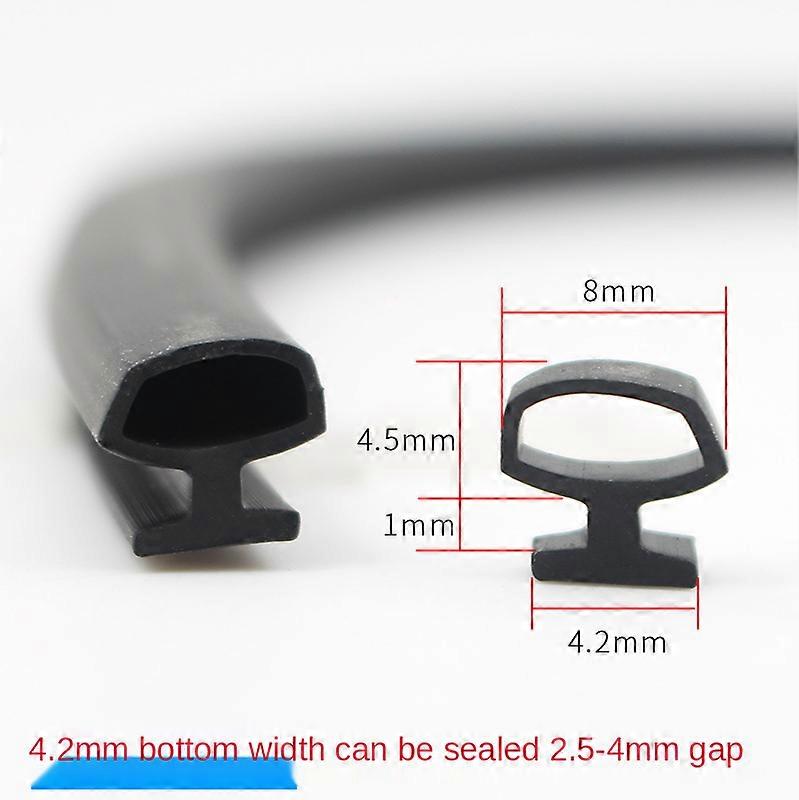 5/10M Bottom width 5/6/7mm EPDM sealing strips bridge aluminum door/window