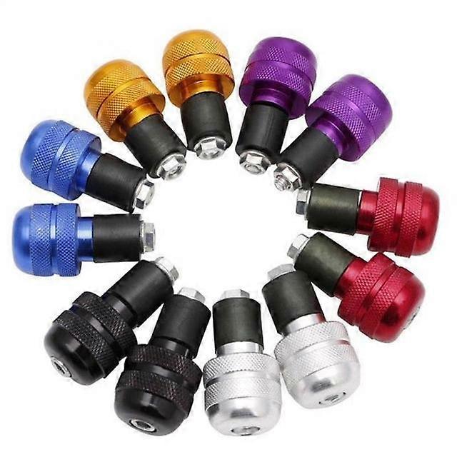 2pcs CNC Motorcycle Road MTB Bike Handlebar Cap Hand Grips Bar End Plug 22mm Motor Handlebar Counterweight Grips Ends