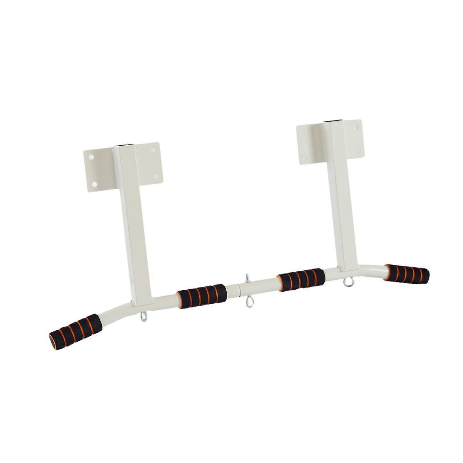 ウォールマウントチンアップバー滑り止めディップバー屋内上半身ワークアウト大人用ホワイト