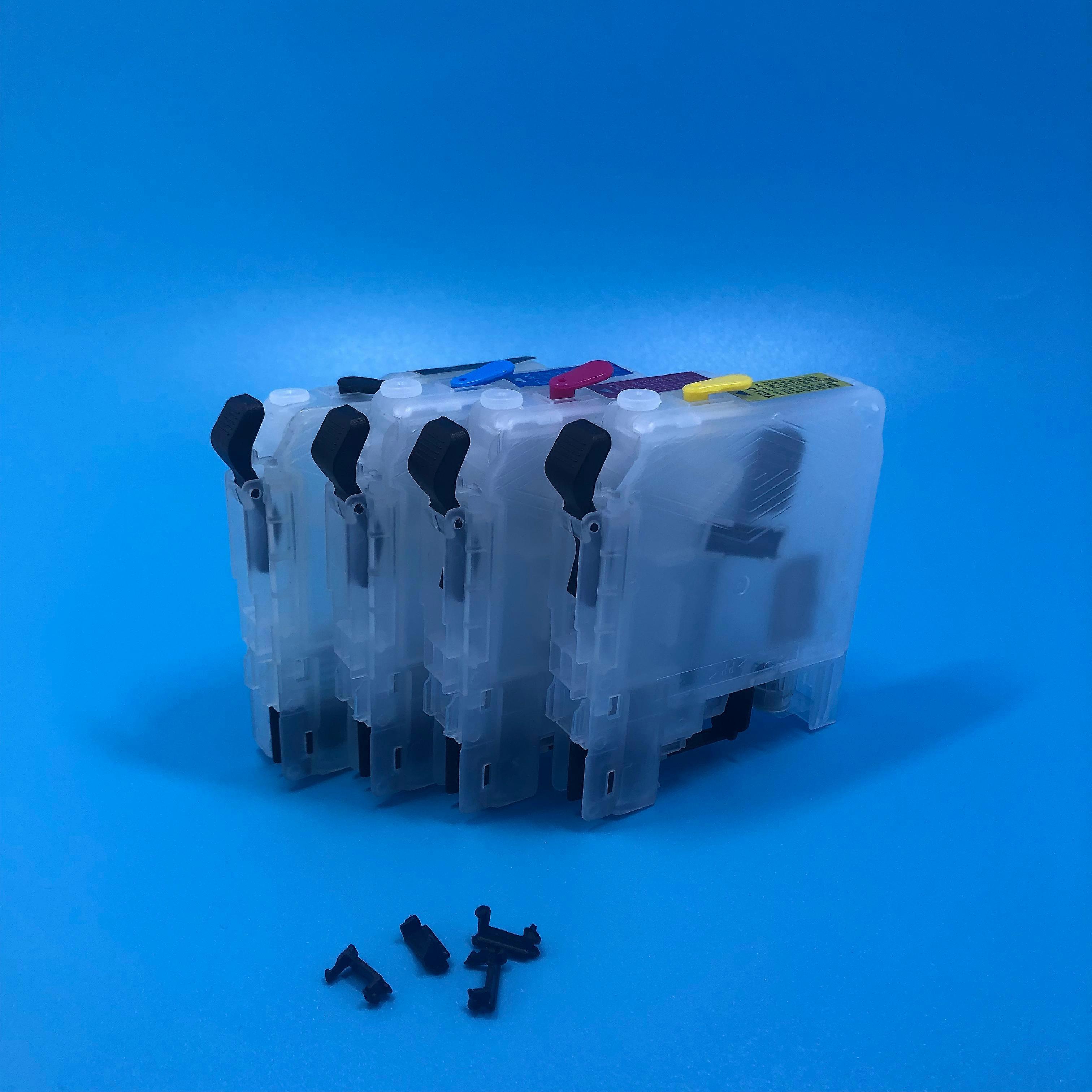 Empty Refillable Ink Cartridge without Chip for Brother LC201 LC211 LC221 LC231 LC261 LC20E LC21E LC22E LC22U LC23E LC663 LC673