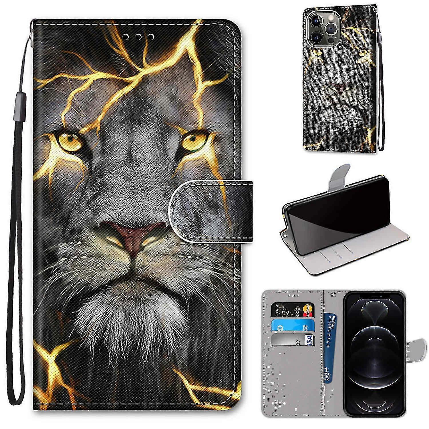 Novo caso compatível com Iphone 13 Pro Max Lion Mobile Case