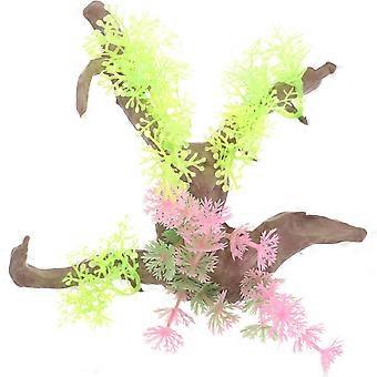 akvarium drivtømmer 2stk naturlige edderkoppetrægrene til krybdyr habitat træindretning terrarium ornament fisketank dekoration