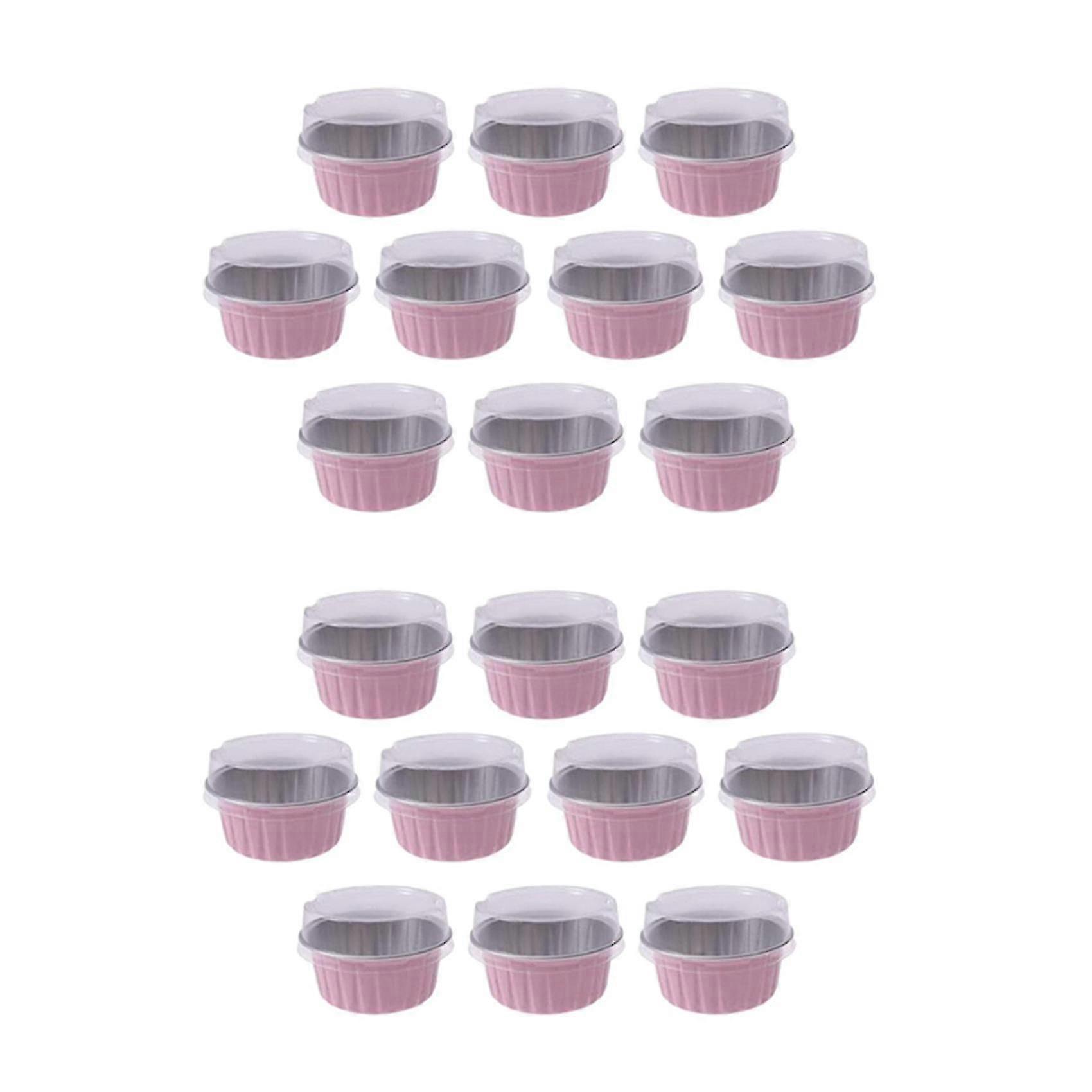 100pcs 125ml Cake Ba S With Lids Foil-
