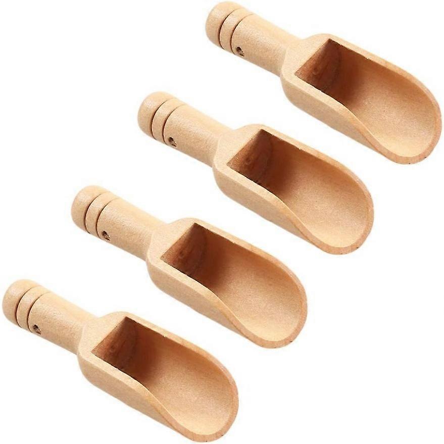 4/8pcs, Mini Wooden Spoon, Mini Bamboo Spoons, Small Bath Salt Spoon, Tea Scoop, Small Spice Spoons For Sugar Scrubs, Spices, Bath Salts, Cooking, Kit
