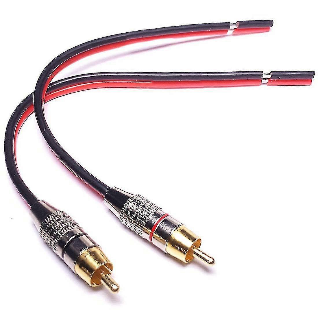 Speaker Cables To Rca Plugs Adapter, 2-channel (1 Foot)